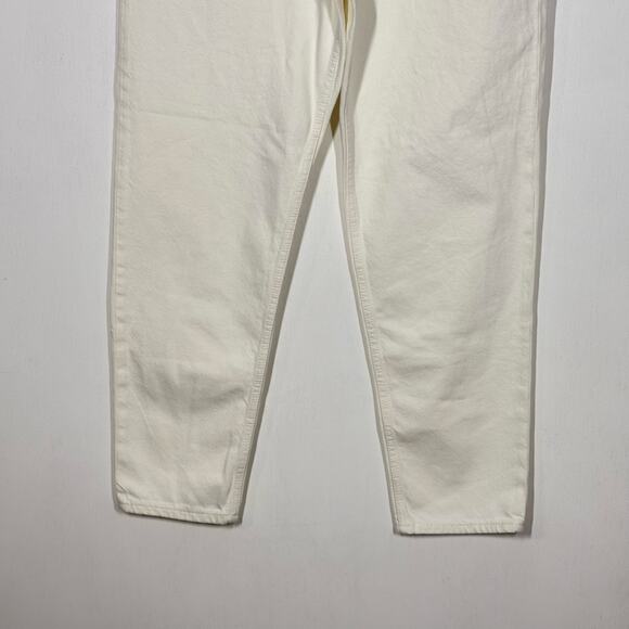 NEW Levi’s 80s Mom Jeans Size 30 White Denim High Rise Relaxed Tapered Leg - Picture 7 of 12